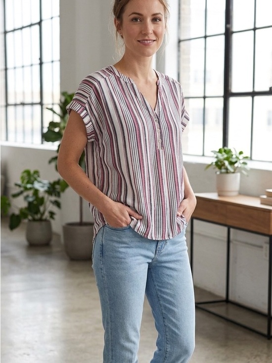 Liz Claiborne Tops - Liz Claiborne Multicolor Striped Blouse
